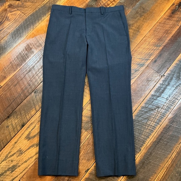 Versace Collection Men’s Dress Pants Navy Wool Blend Tailored Fit Size 52 (36 US - Picture 2 of 6